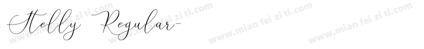 Stelly Regular字体转换